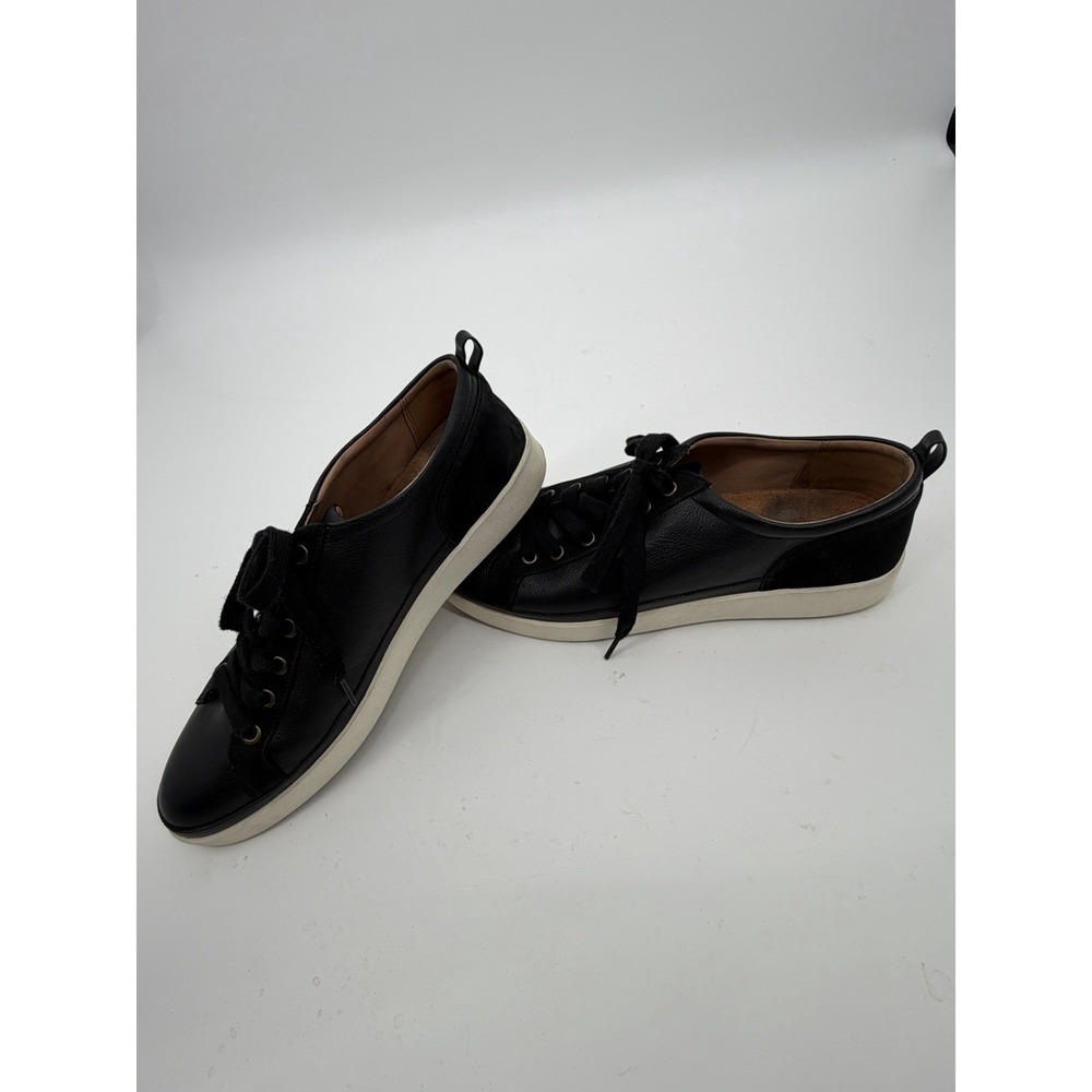 VIONIC Winny Women's Size 13‎ Sneakers Black Leather Shoe Lace Up Casual Comfort